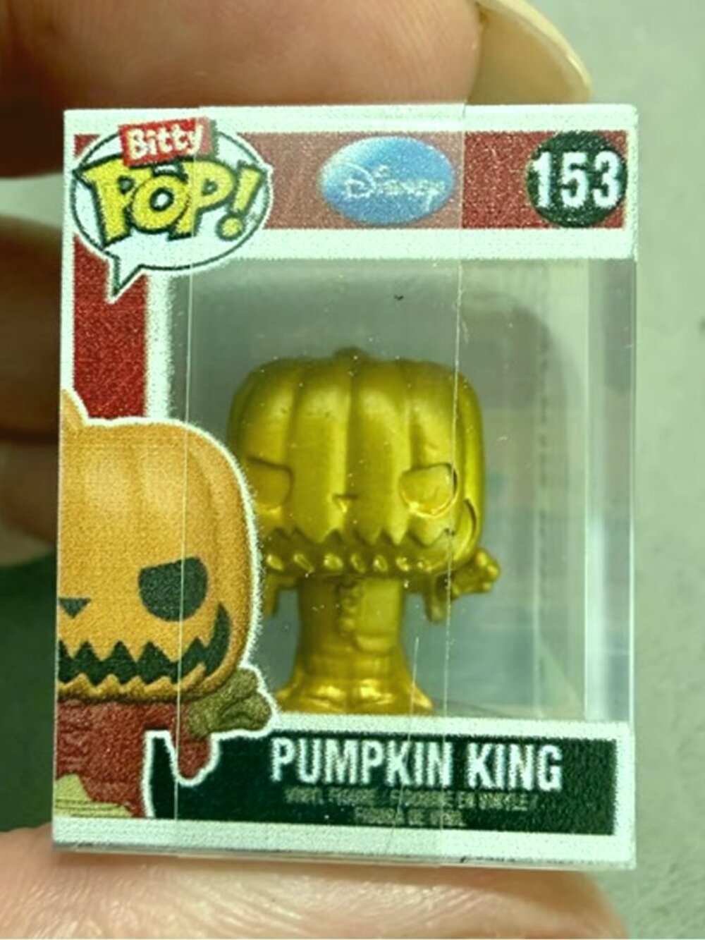 Funko Bitty Pop GOLD Pumpkin King Jack Skellington NBC Chase